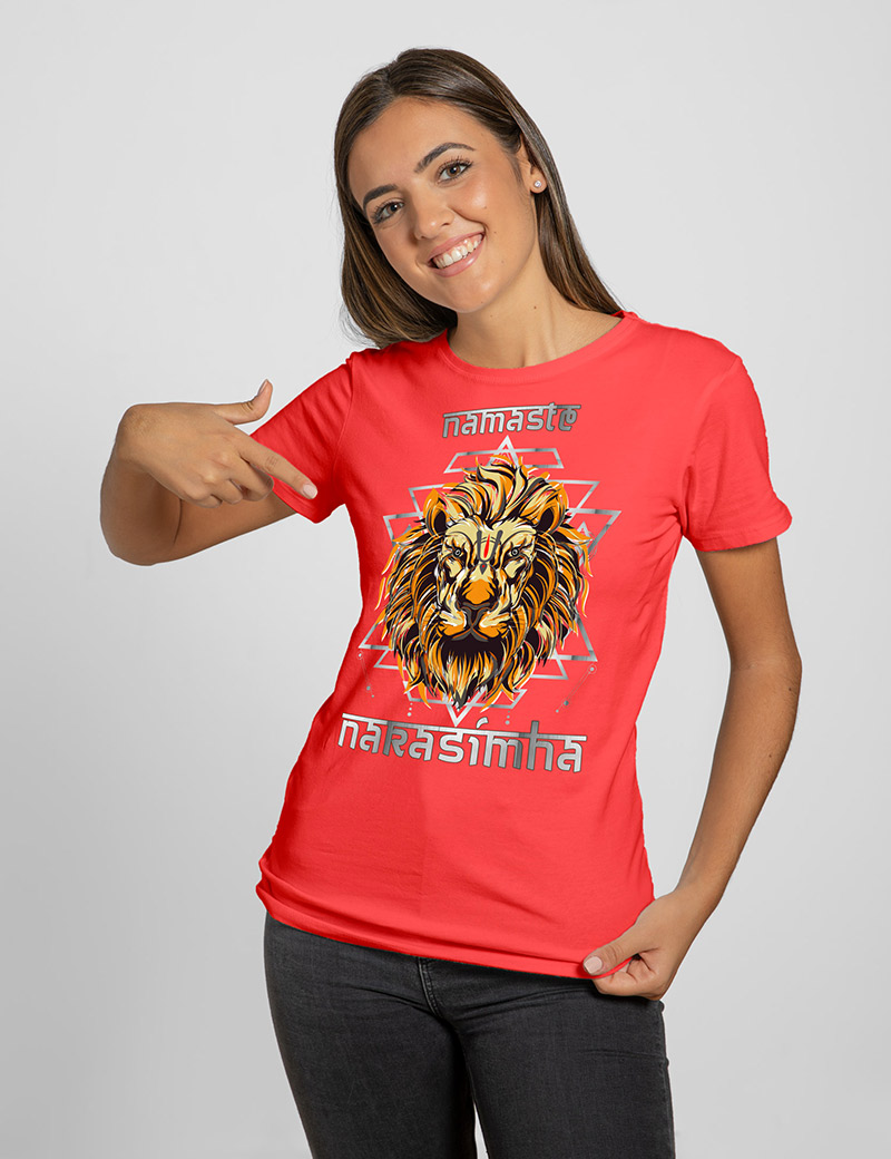 Женская футболка Нарасимха