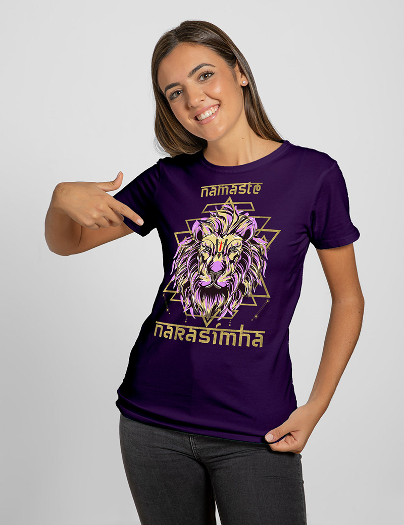Женская футболка Нарасимха