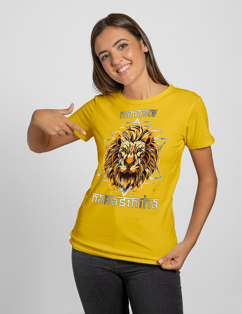 Женская футболка Нарасимха